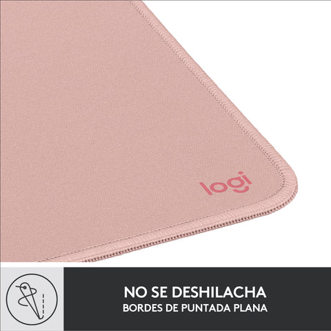 Alfombrilla logitech desk mat studio series rosa oscuro