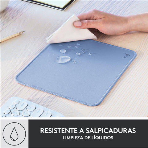 Alfombrilla logitech desk mat -  studio series gris azulado