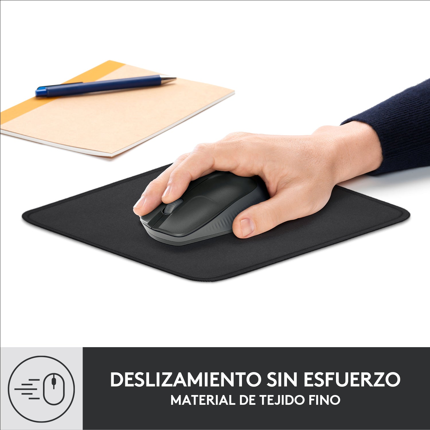 Alfombrilla logitech desk mat -  studio series grafito