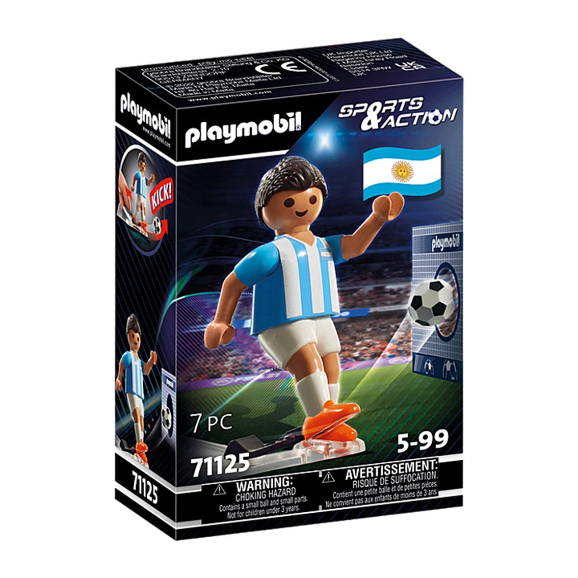 Playmobil jugador de fútbol -  argentina