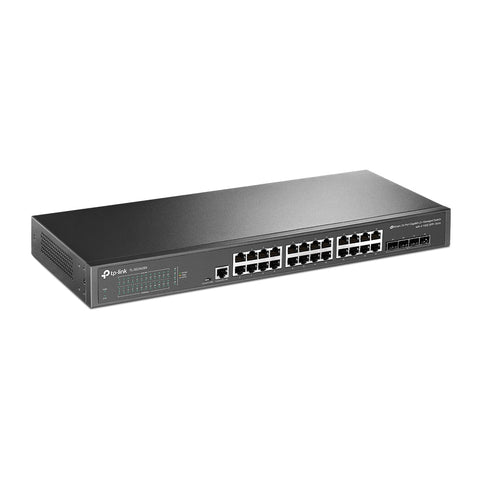 Switch 24 puertos tp - link 10 - 100 - 1000 + 4 sfp 10g + 1 puerto para consola
