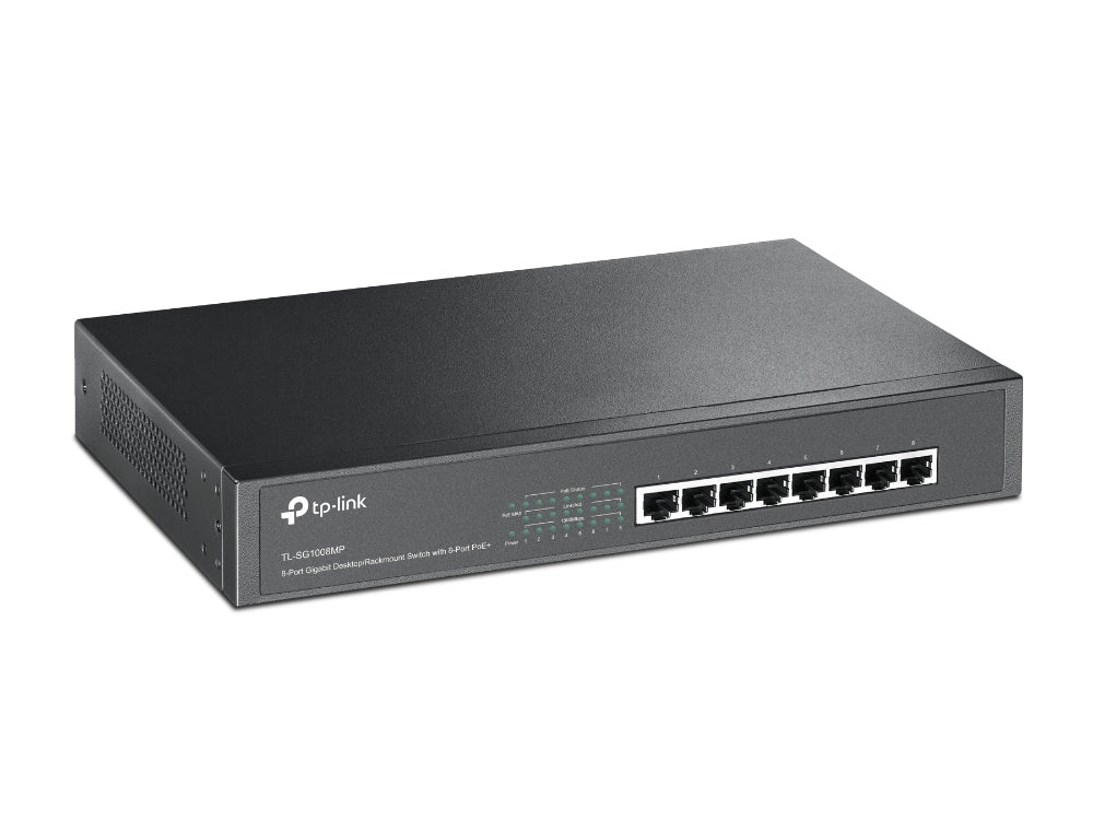 Switch 8 puertos tp - link tl - sg1008mp 10 - 100 - 1000 poe+