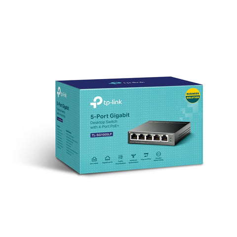 Switch 5 puertos tp - link tl - sg1005lp 10 - 100 - 1000 4 puertos poe+