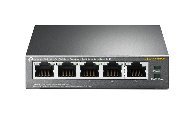 Switch 5 puertos tp - link tl - sf1005p 10 - 100 4 puertos poe