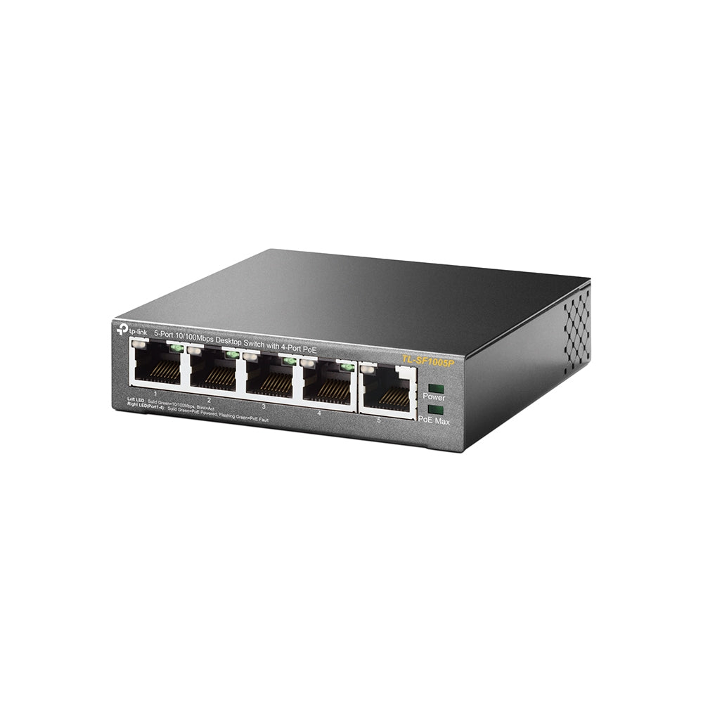Switch 5 puertos tp - link tl - sf1005p 10 - 100 4 puertos poe