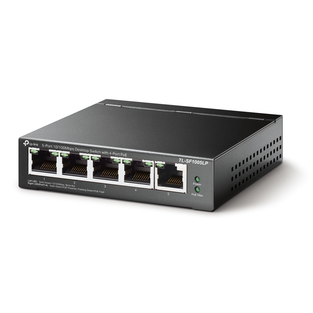 Switch 5 puertos tp - link tl - sf1005lp 10 - 100 4 puertos poe