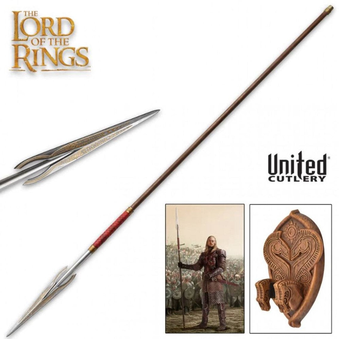Replica united cutlery el señor de los anillos 1 - 1 lanza de eomer 213cm