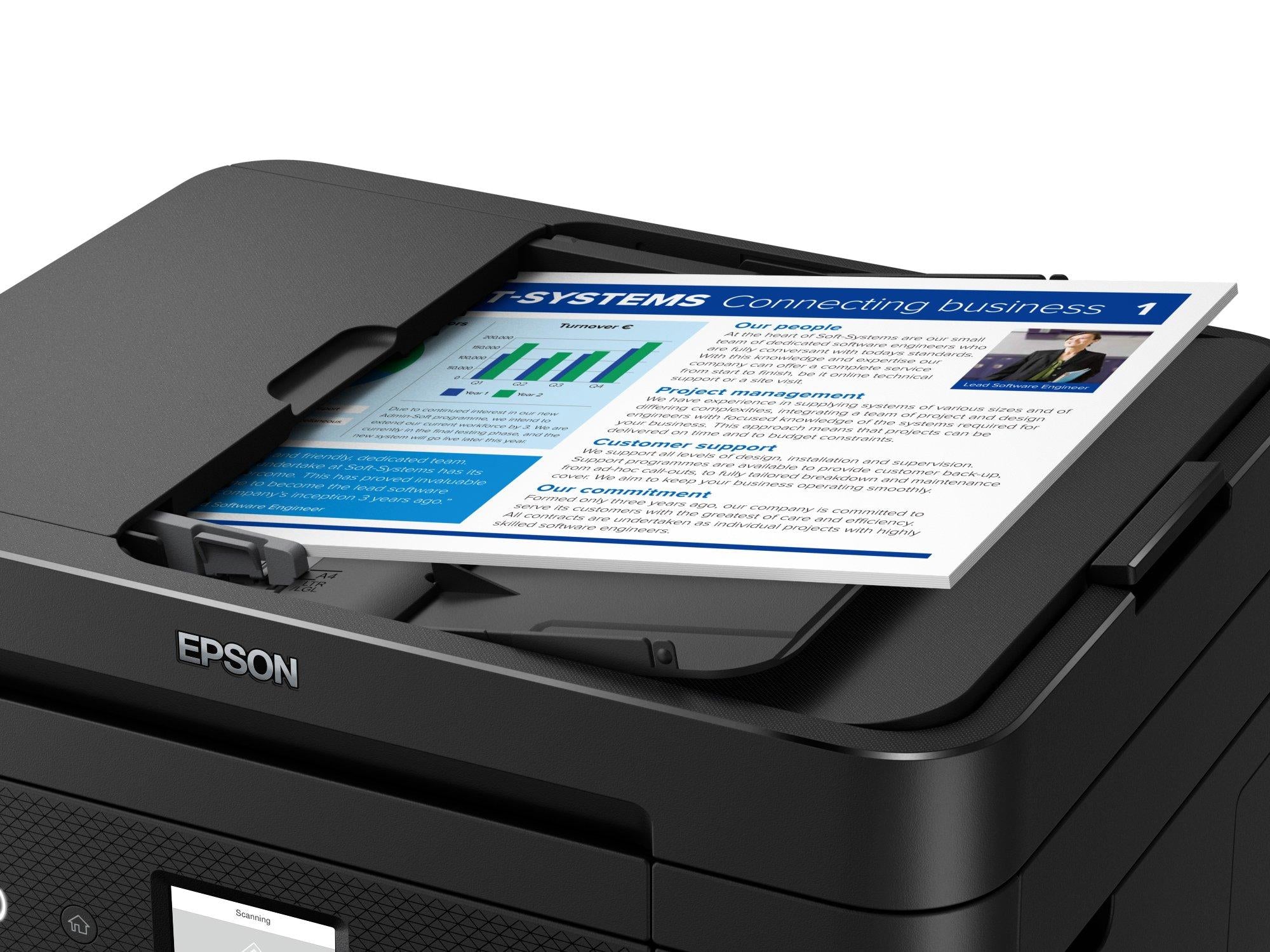 Multifunción inyección epson workforce wf - 2960dwf color wifi duplex fax