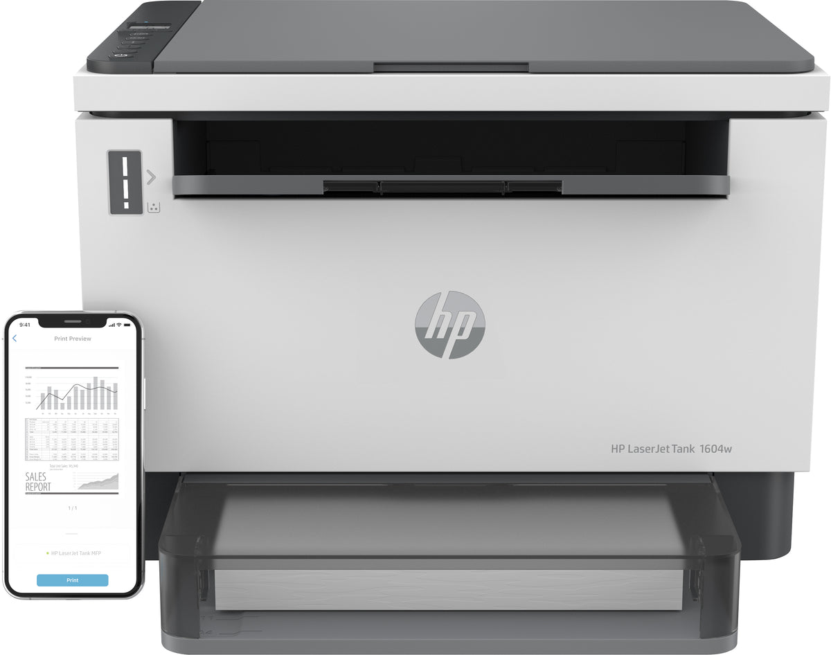 Multifunción láser hp laserjet tank 1604w monocromo wifi