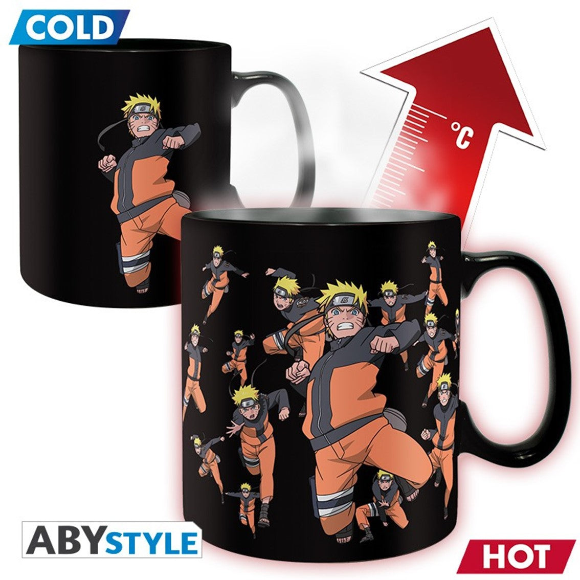 Taza termica abystyle naruto shippuden - ¡kage bunshin no jutsu!