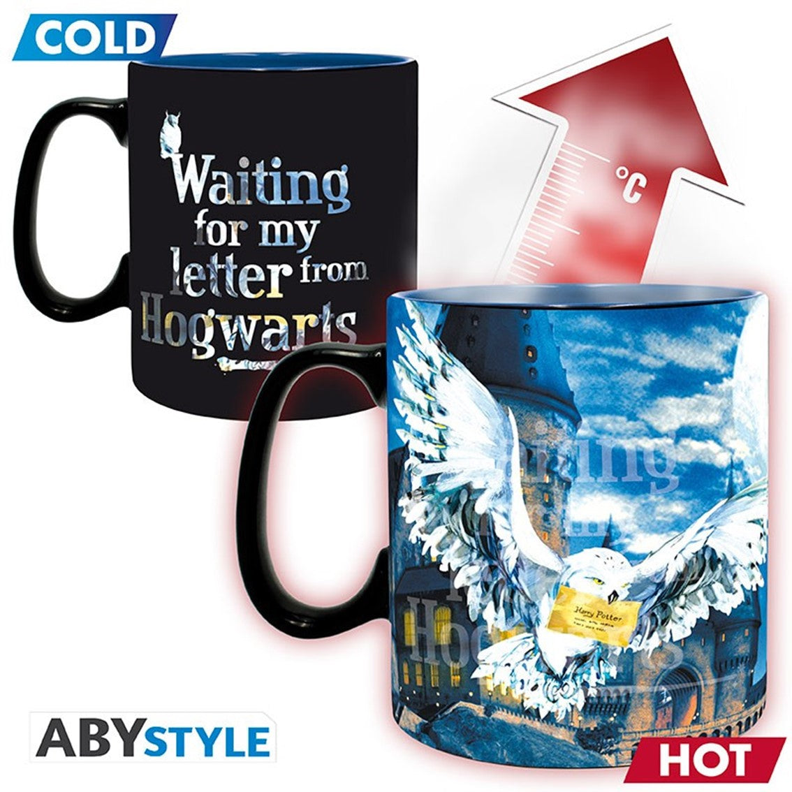 Taza termica abystyle harry potter carta de hogwarts