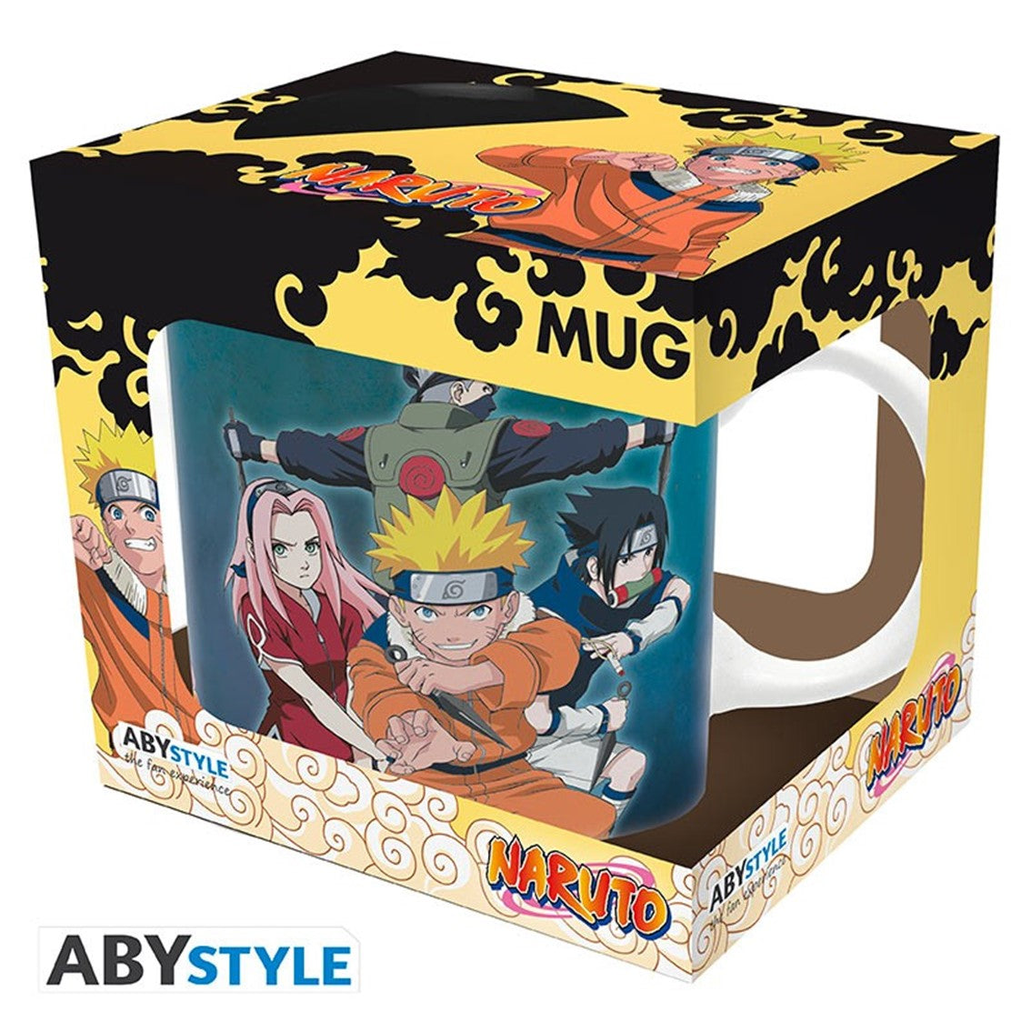 Taza abystyle naruto -  equipo 7 vs haku & zabuza