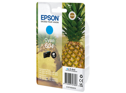 Cartucho epson 604 cian c13t10g24010 xp2200 wf - 2910 piña