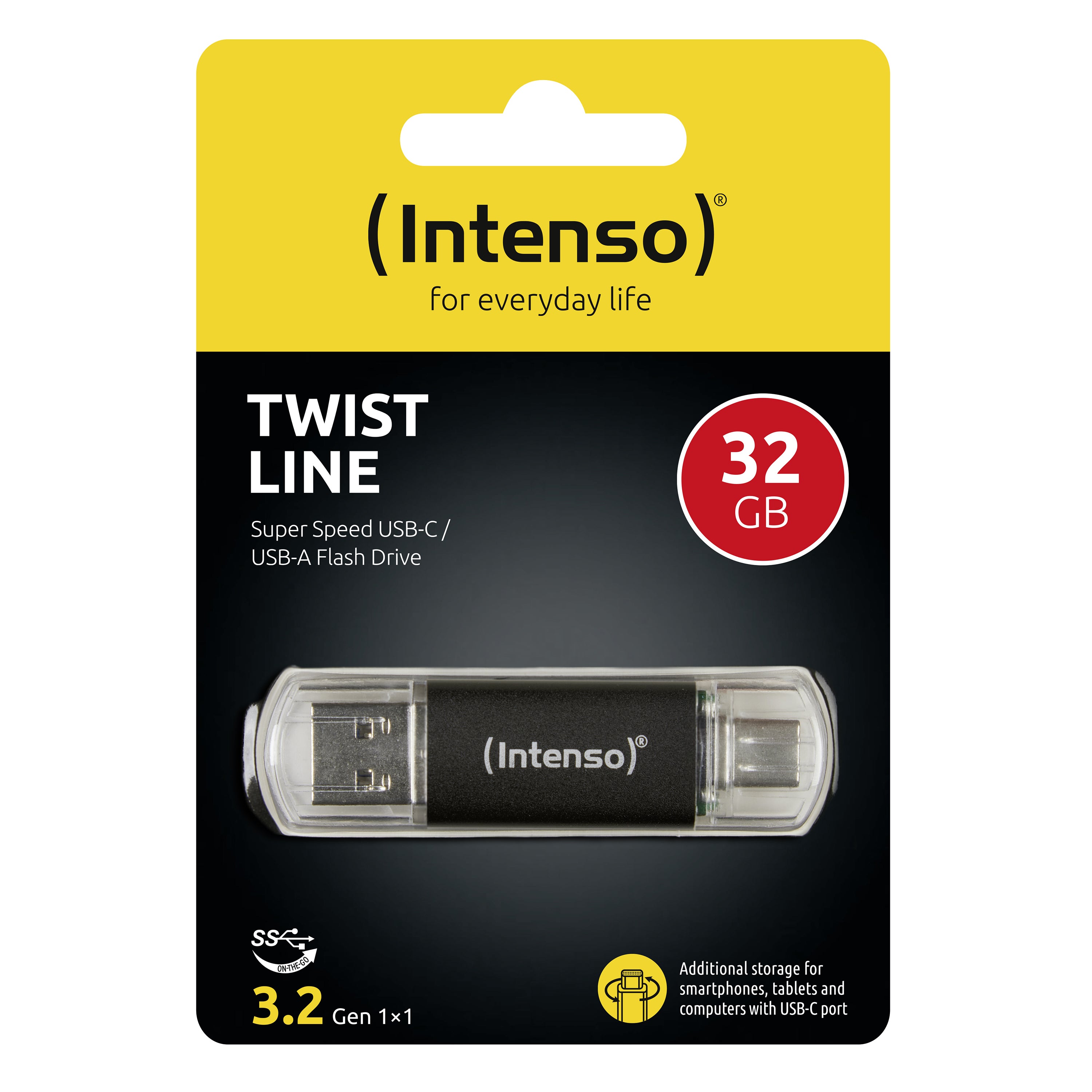 Memoria usb 3.2  intenso twist line 32gb