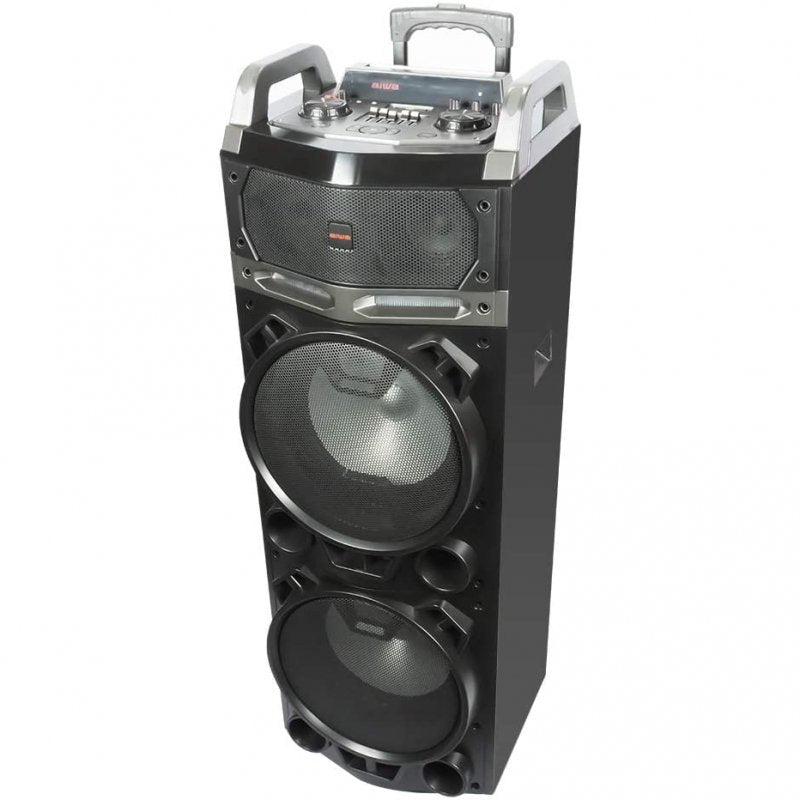 Altavoz trolley aiwa kbtus - 900 100w rms con karaoke 2 micros inalambricos