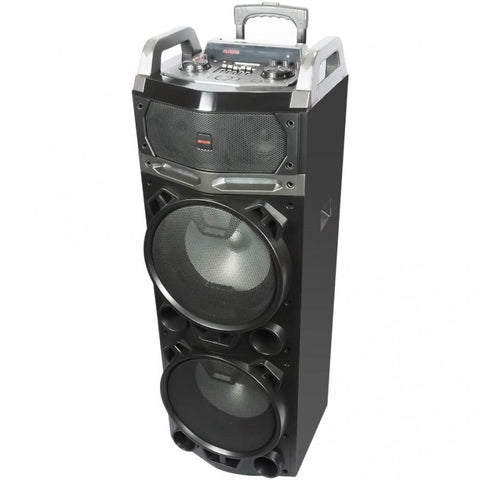 Altavoz trolley aiwa kbtus - 900 100w rms con karaoke 2 micros inalambricos