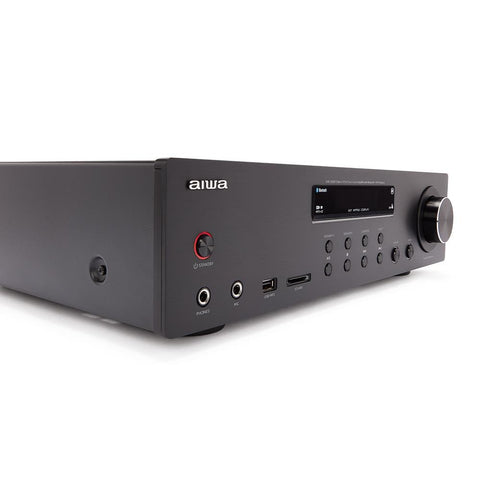 Amplificador estereo aiwa amu - 120btbk 120w negro