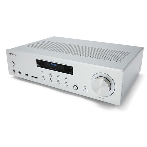 Amplificador estereo aiwa amu - 120btsr 120w silver