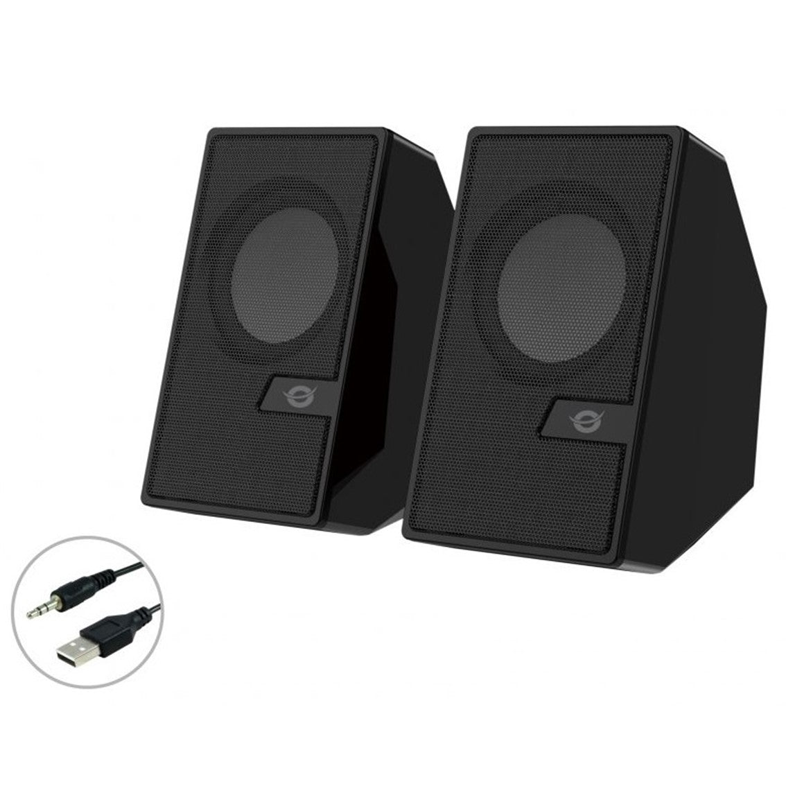 Altavoces conceptronic bjorn02b - 6w - negro