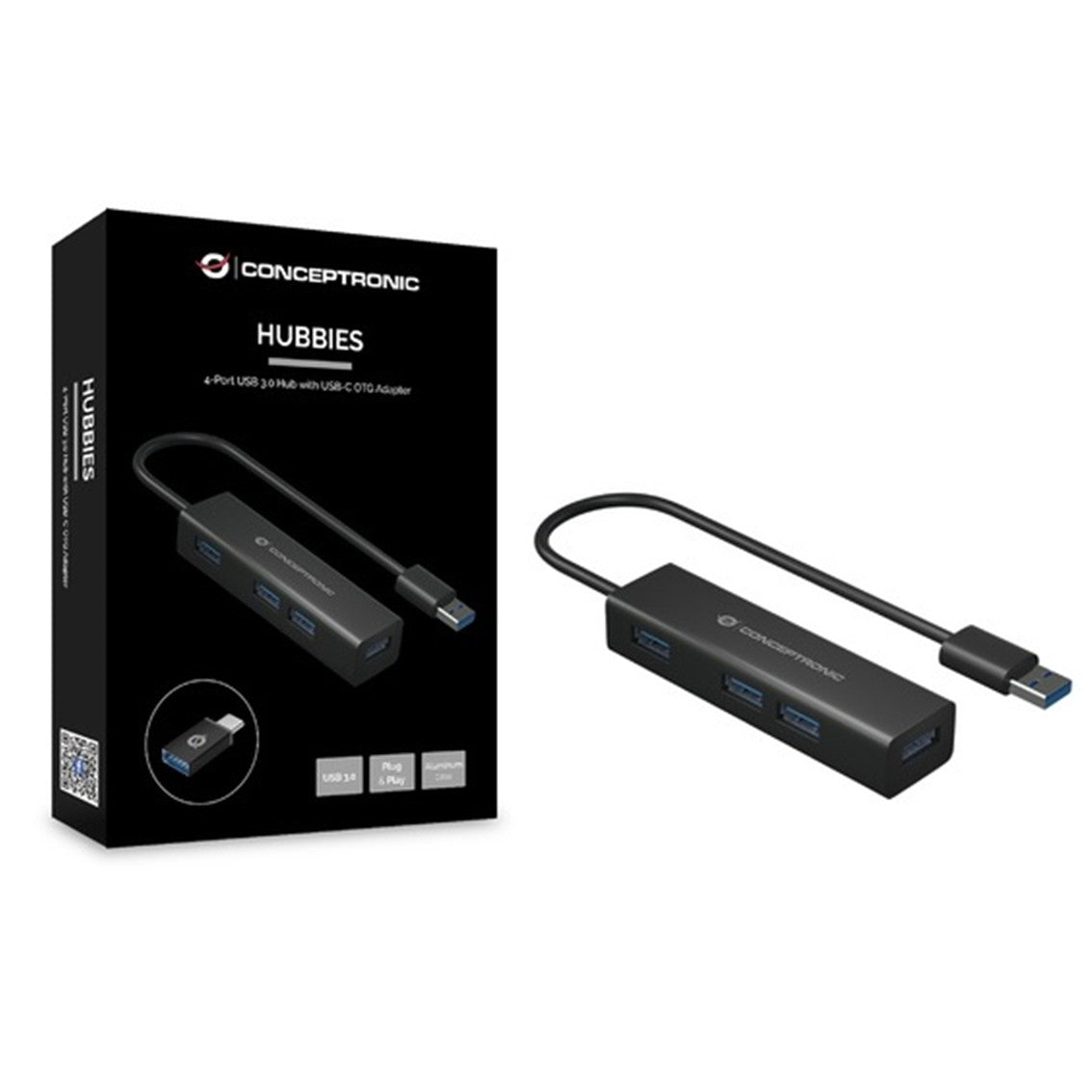 Hub usb 3.0 conceptronic hubbies06b 4 puertos