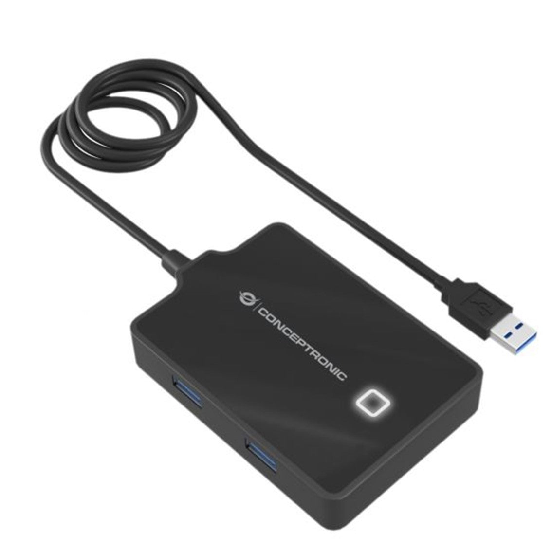 Hub usb 3.0 conceptronic hubbies11b 4 puertos y cable de 90cm con alimentador