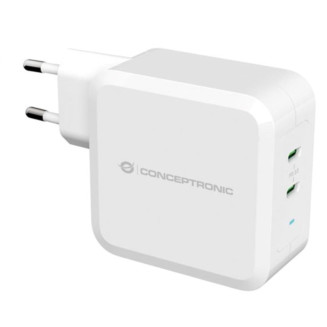 Cargador conceptronic pd 2 puertos usb - c althea - 100w - blanco