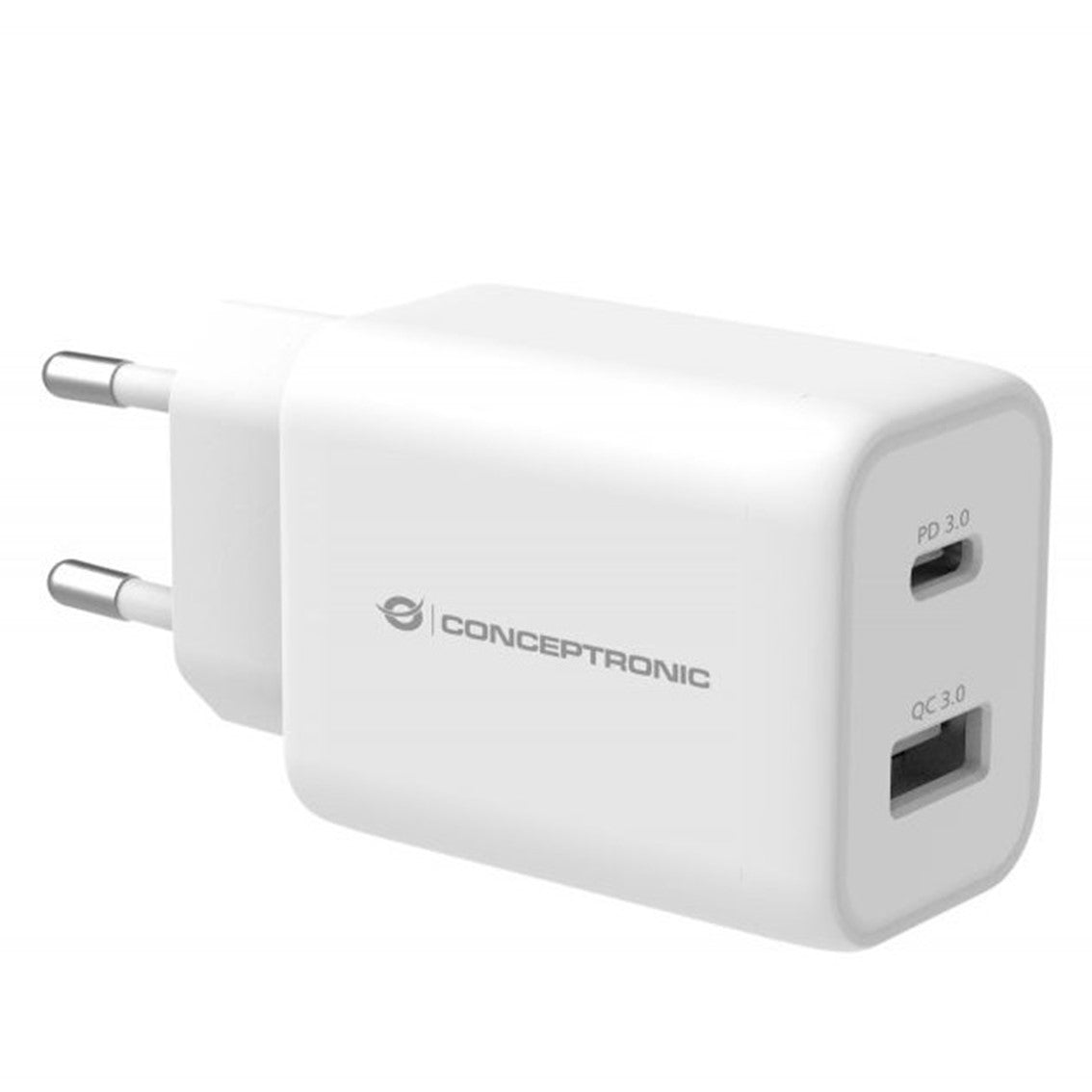 Cargador conceptronic carga rapida pd 1 puerto usb - a althea - 33w - blanco