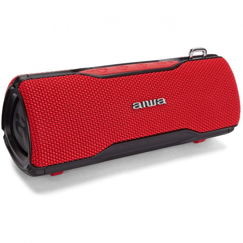 Altavoz aiwa bst - 500 12w rms bluetooth rojo