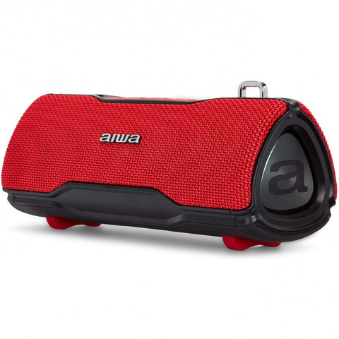 Altavoz aiwa bst - 500 12w rms bluetooth rojo