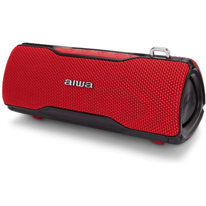 Altavoz aiwa bst - 500 12w rms bluetooth rojo