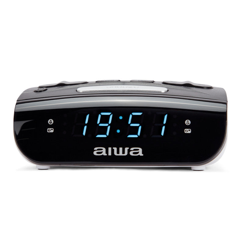 Radio reloj despertador aiwa cr - 15 negro - blanco