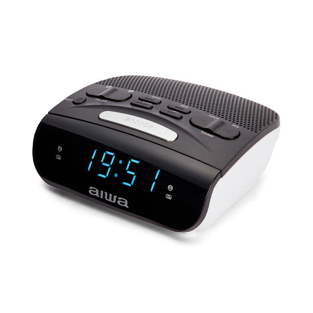 Radio reloj despertador aiwa cr - 15 negro - blanco