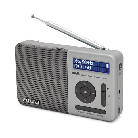 Radio portatil aiwa rd - 40dab plata