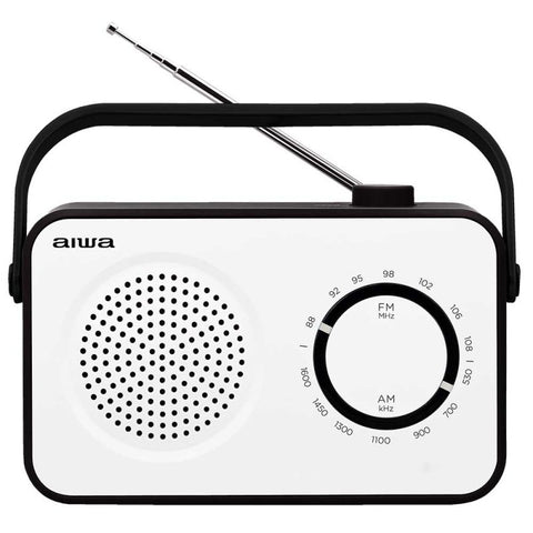 Radio analogica aiwa r - 190 am - fm blanco