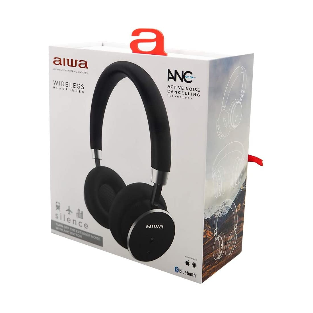 Auriculares inalambricos aiwa hstbtn - 800bk bluetooth negro