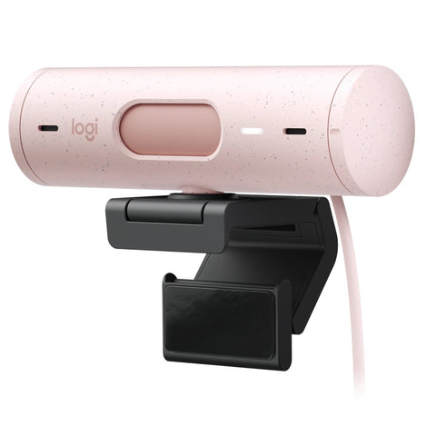 Webcam logitech brio 505 rosa full hd -  usb tipo c