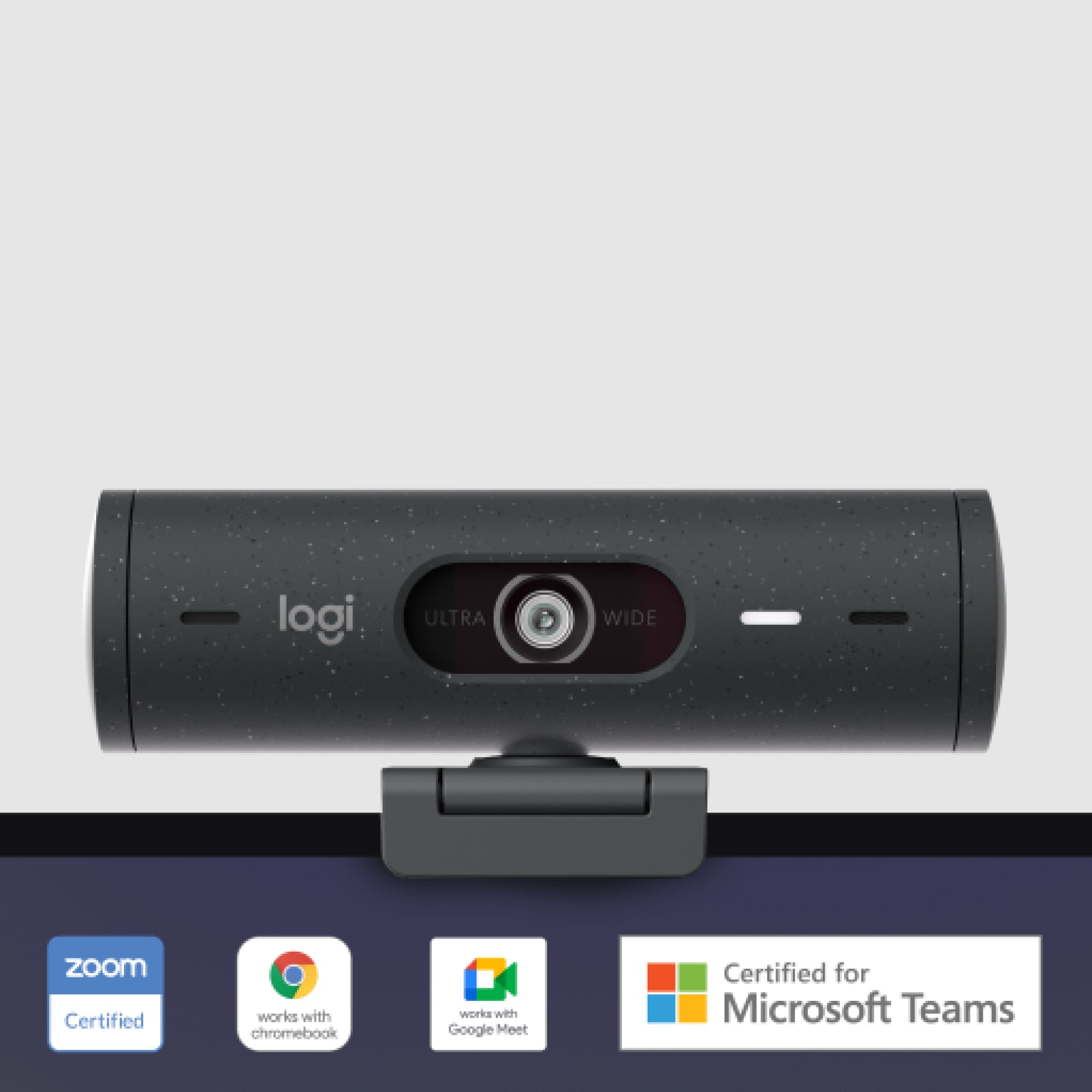 Webcam logitech brio 500 grafito full hd -  usb tipo c