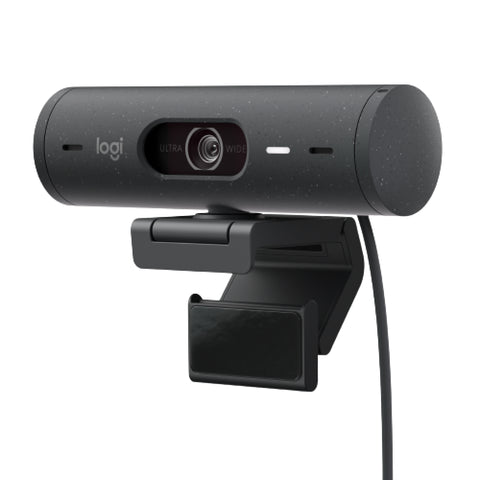 Webcam logitech brio 500 grafito full hd -  usb tipo c