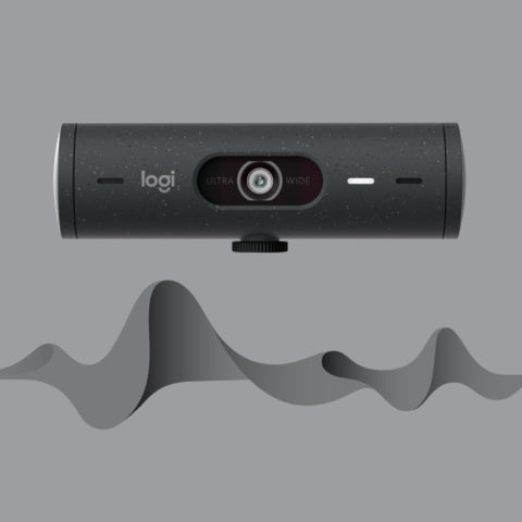 Webcam logitech brio 500 grafito full hd -  usb tipo c