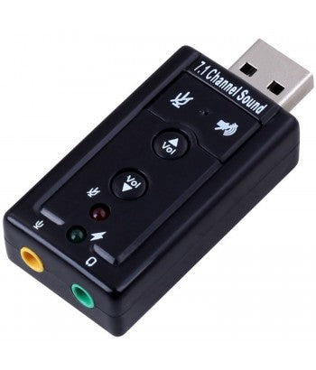 Adaptador de audio ewent ew3762 7.1 -  usb 2.0