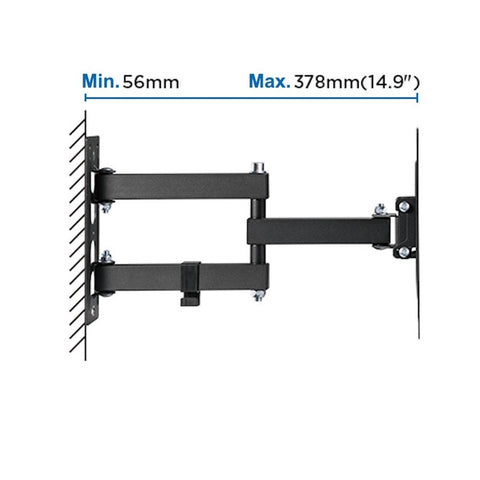 Soporte de pared ewent ew1522 para tv hasta 43pulgadas carga maxima 30kg