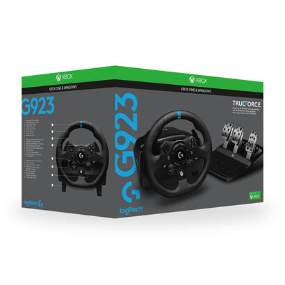 Volante y pedales logitech g923 para xbox y pc