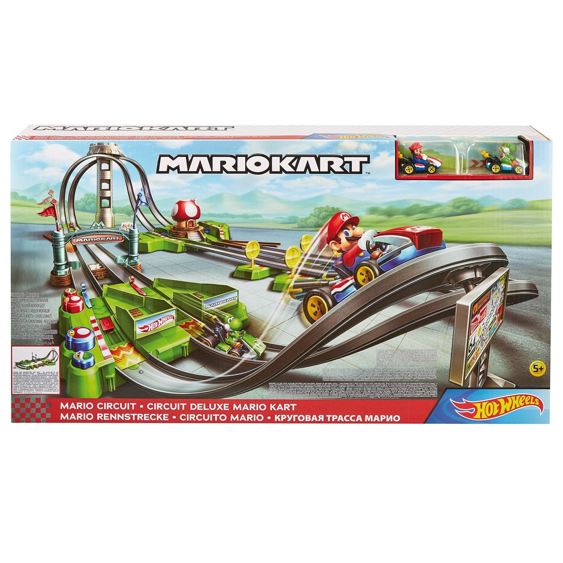 Circuito coches mattel hot wheels mario kart