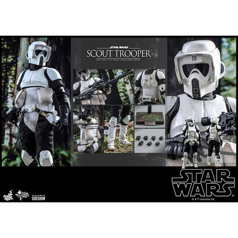 Figura 1 - 6 hot toys scout trooper movies masterpiece series -  star wars the return of the jedi