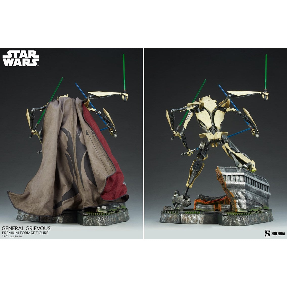 Estatua sideshow collectibles premium format general grievous