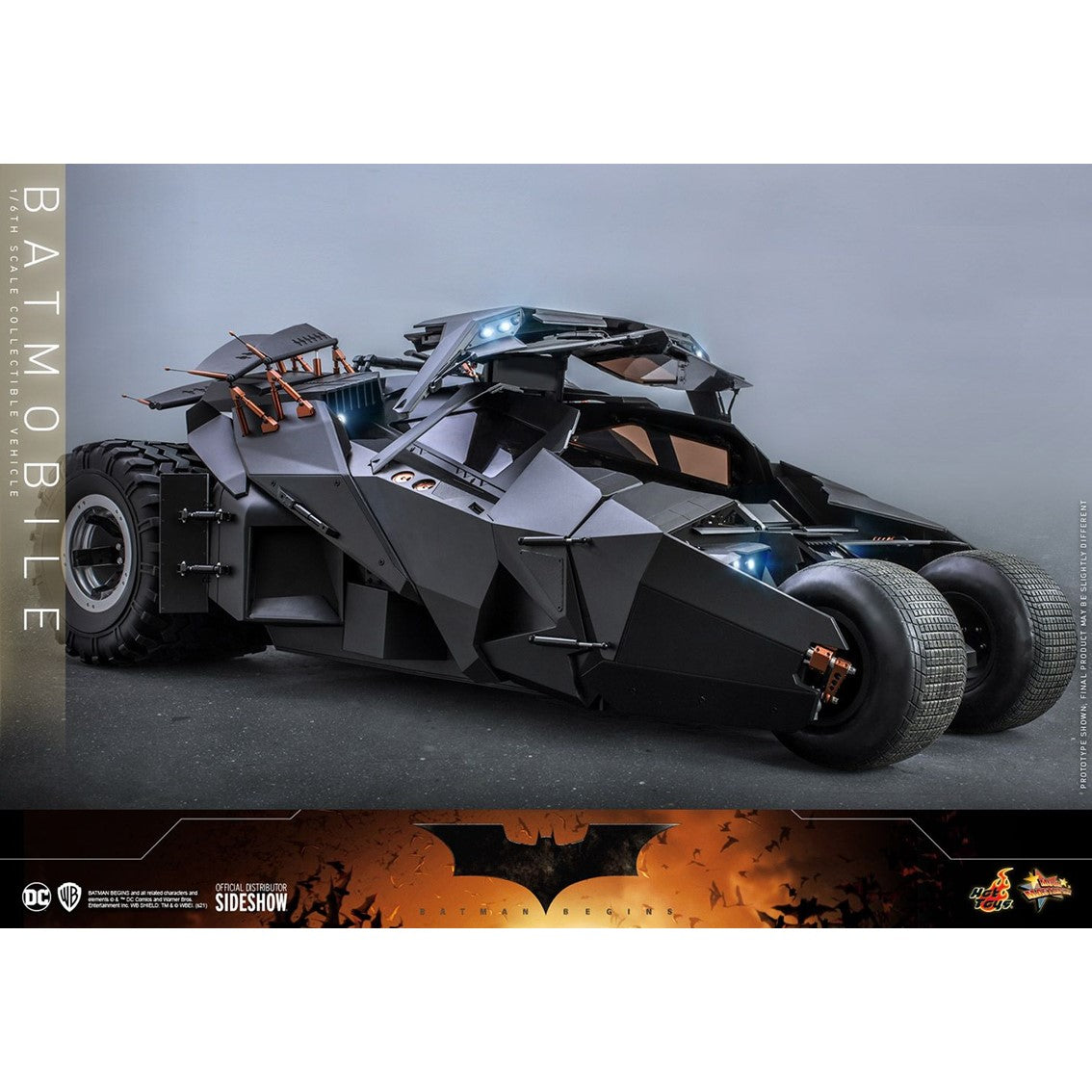 Replica hot toys 1 - 6  batmobile movie masterpiece series -  batman begins