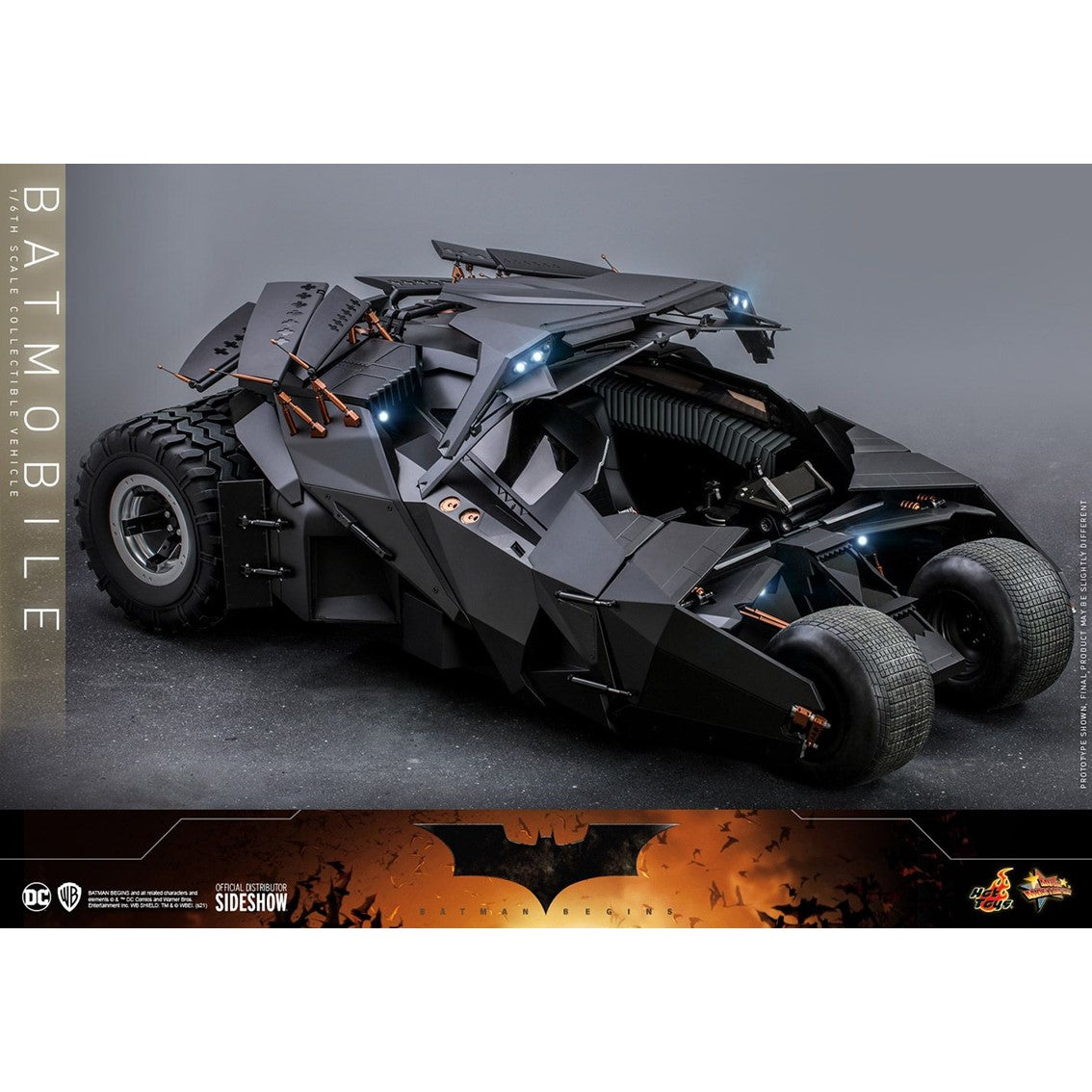 Replica hot toys 1 - 6  batmobile movie masterpiece series -  batman begins