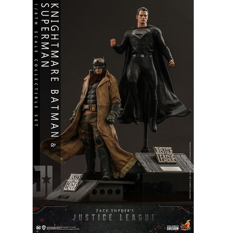 Set figuras hot toys television masterpiece series -  zack snyder's justice league -  knightmare batman and superman