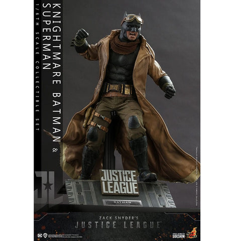 Set figuras hot toys television masterpiece series -  zack snyder's justice league -  knightmare batman and superman