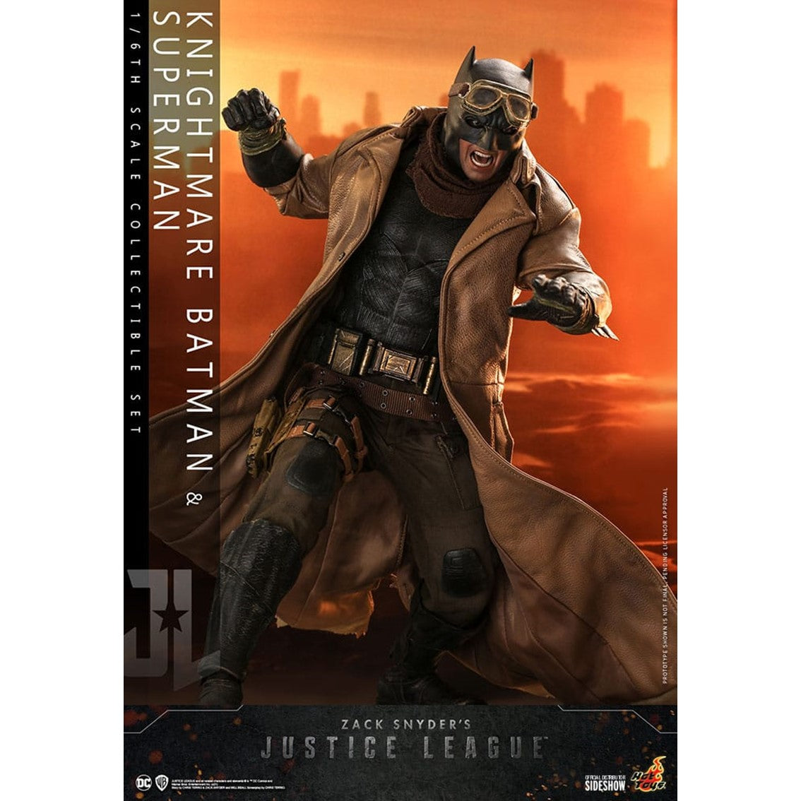 Set figuras hot toys television masterpiece series -  zack snyder's justice league -  knightmare batman and superman